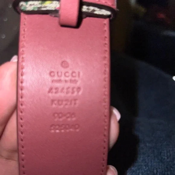 Gucci Floral Belt with Gold Tiger Buckle- LIKE NEW